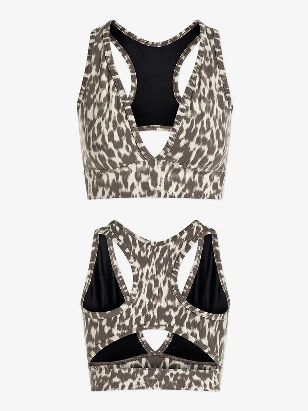 Brassière de yoga DELTA cajou - YOGA SPIRIT