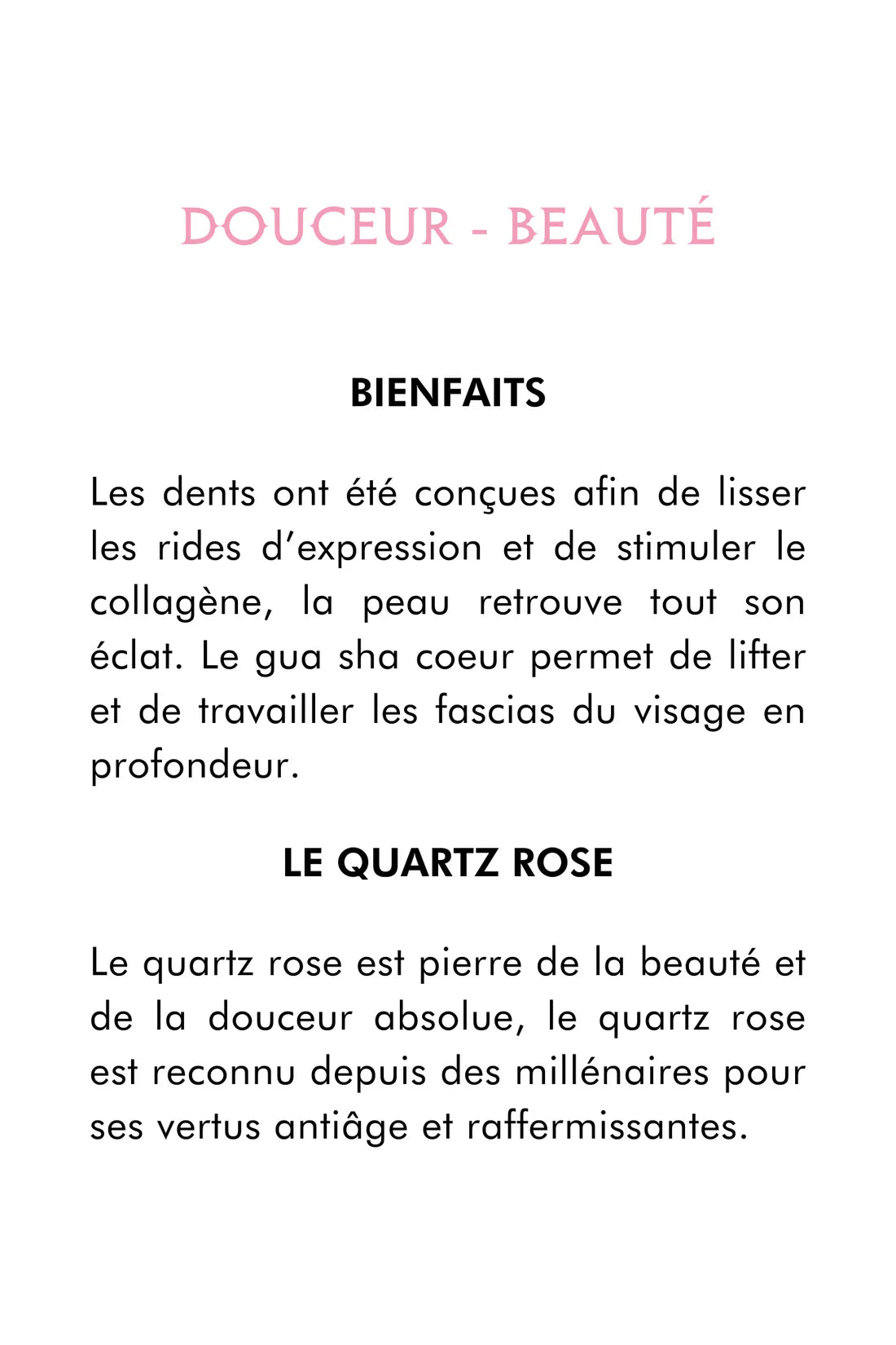 Gua Sha AWAKEN en quartz rose - YOGA SPIRIT