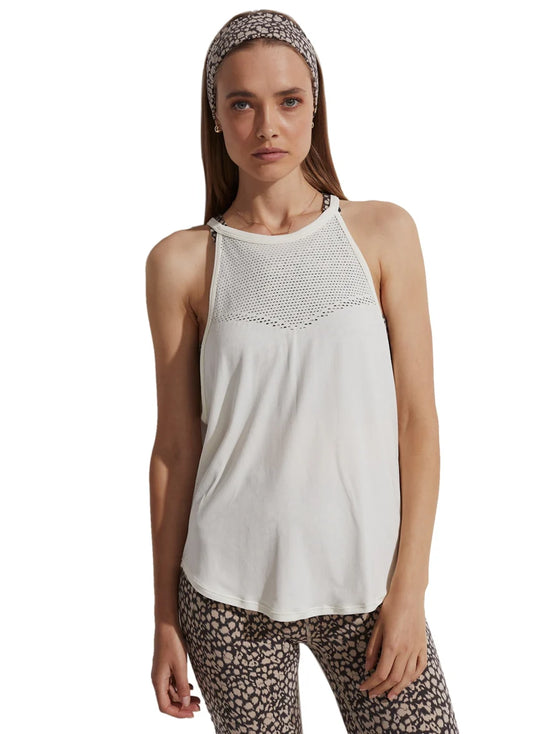 Débardeur MONTEREY egret – maille légère et encolure haute