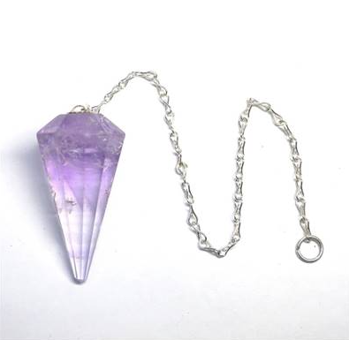 Pendule divinatoire SELENE en améthyste - YOGA SPIRIT