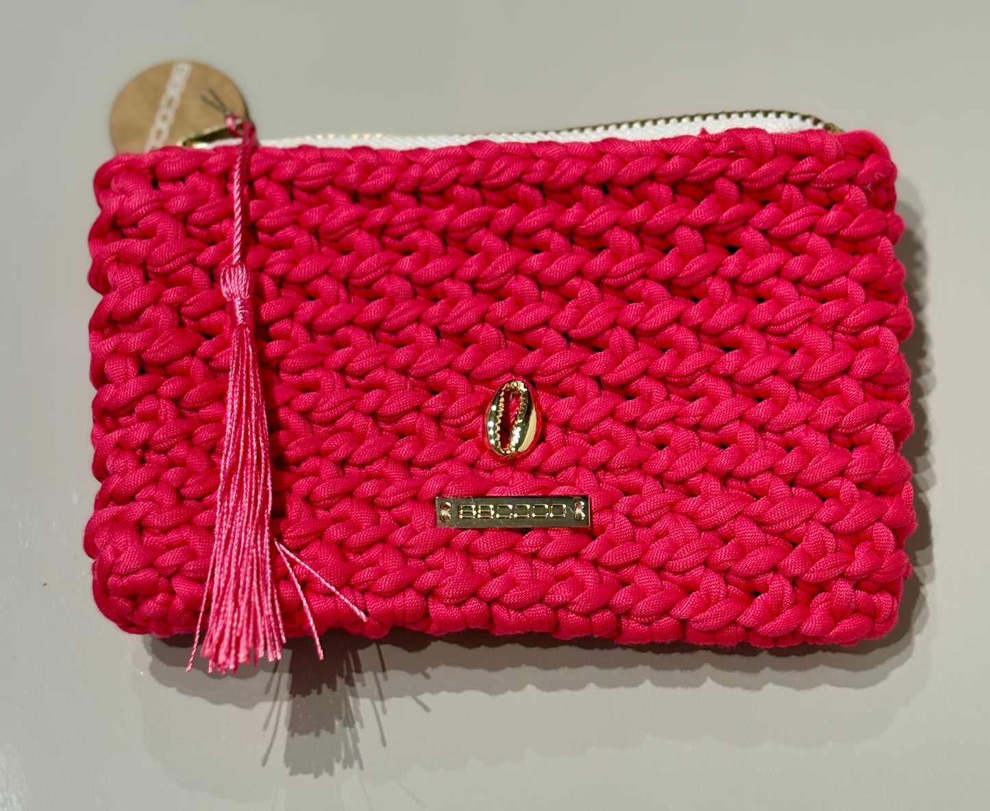 Pochette tressée à la main ROSE-HILLS made in Mauritius - 9 Coloris