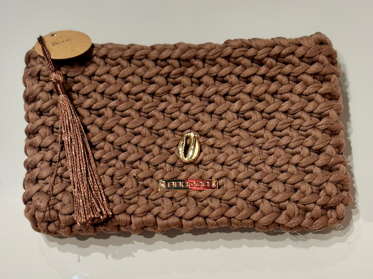 Pochette tressée à la main ROSE-HILLS made in Mauritius - 9 Coloris