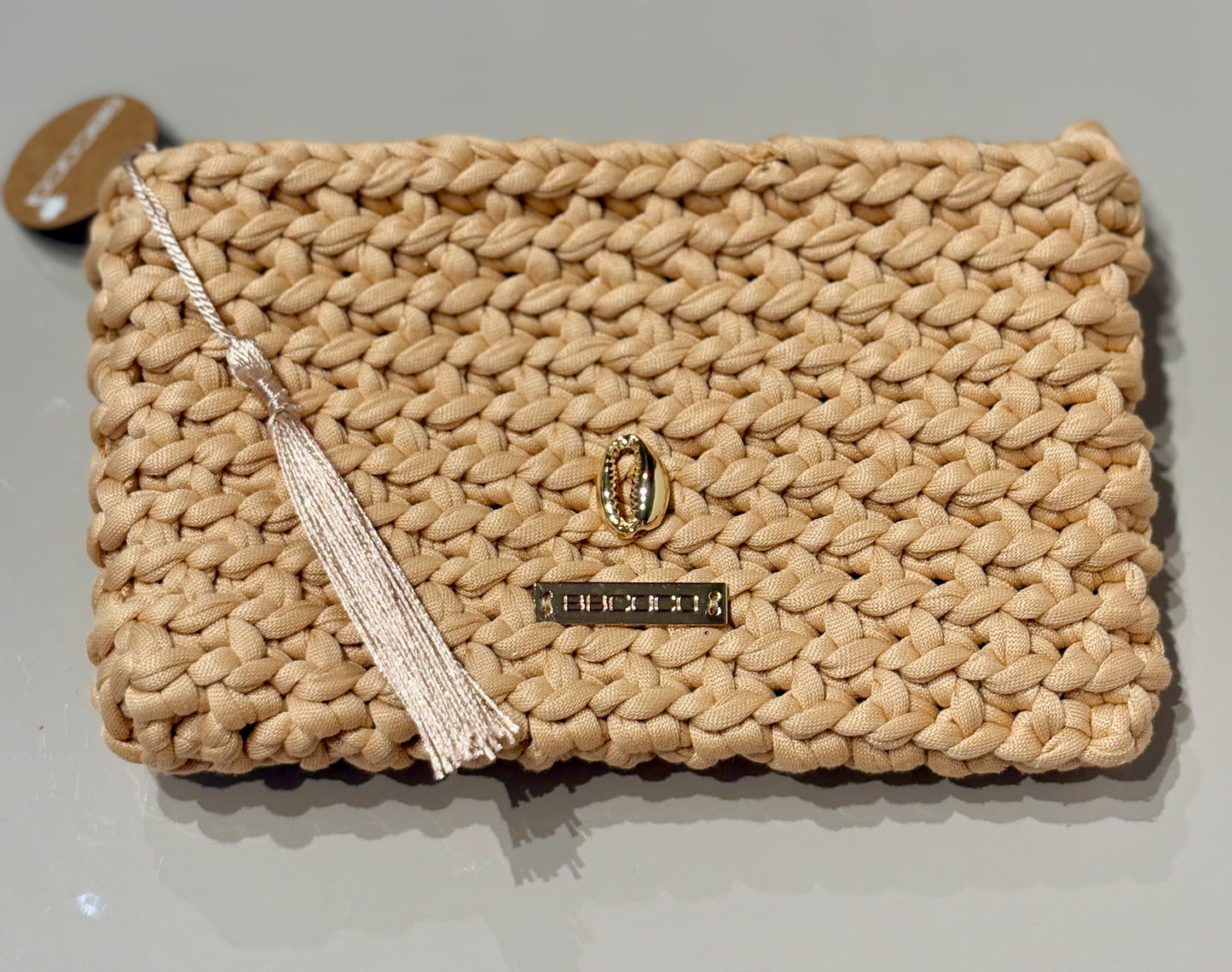 Pochette tressée à la main ROSE-HILLS made in Mauritius - 9 Coloris