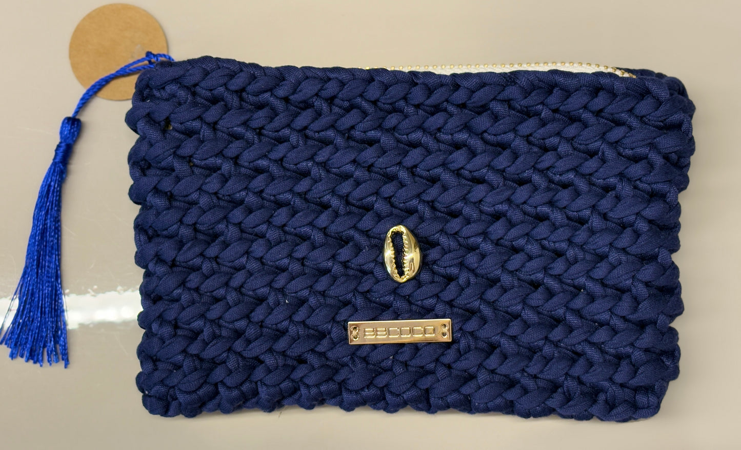 Pochette tressée à la main ROSE-HILLS made in Mauritius - 9 Coloris