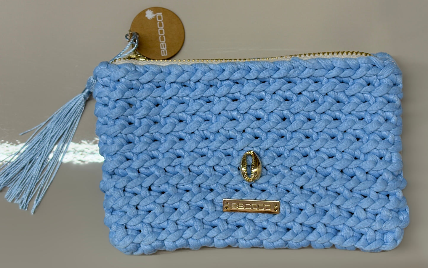 Pochette tressée à la main ROSE-HILLS made in Mauritius - 9 Coloris