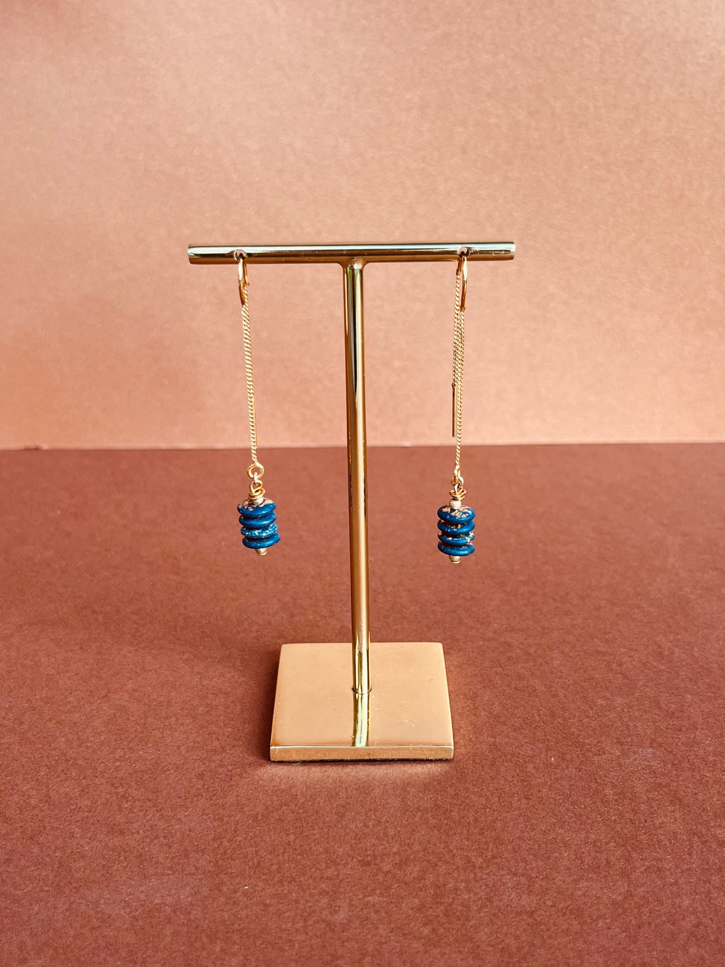 Boucle d'oreille NOCTURNE plaqué or 24 carats - YOGA SPIRIT