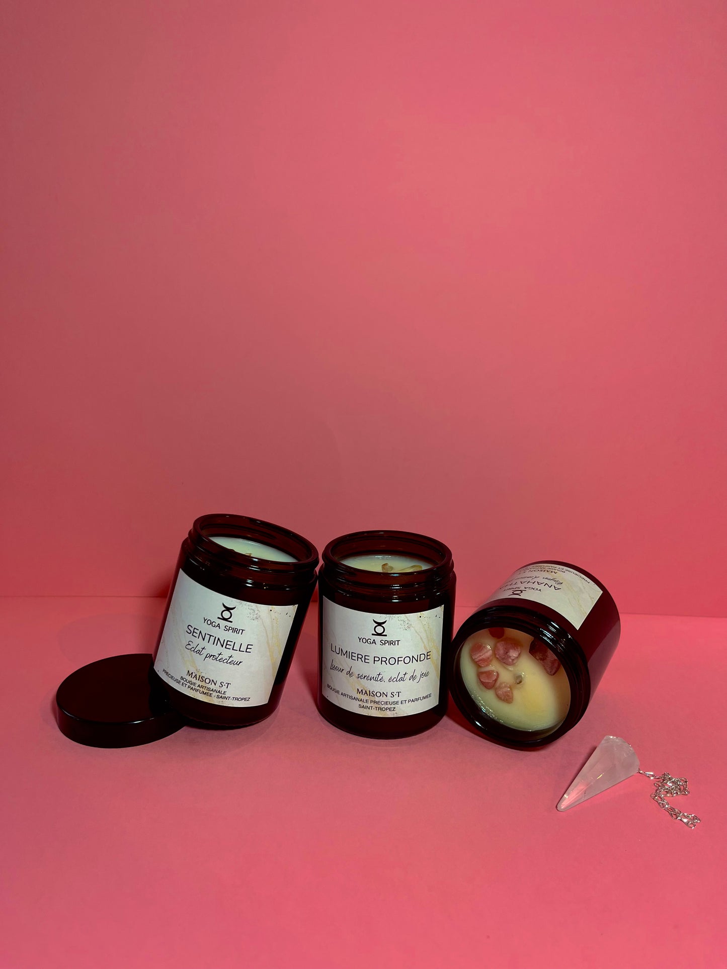 Bougie LUMIERE PROFONDE Citrine - YOGA SPIRIT