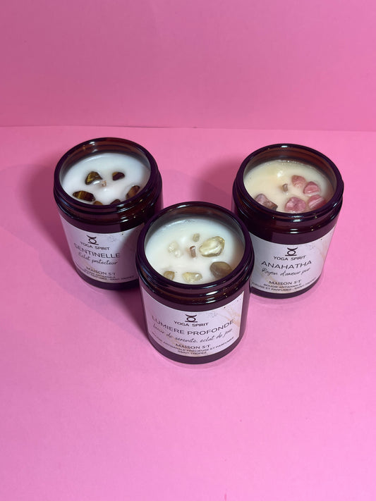 Bougie SENTINELLE - Oeil du tigre - YOGA SPIRIT