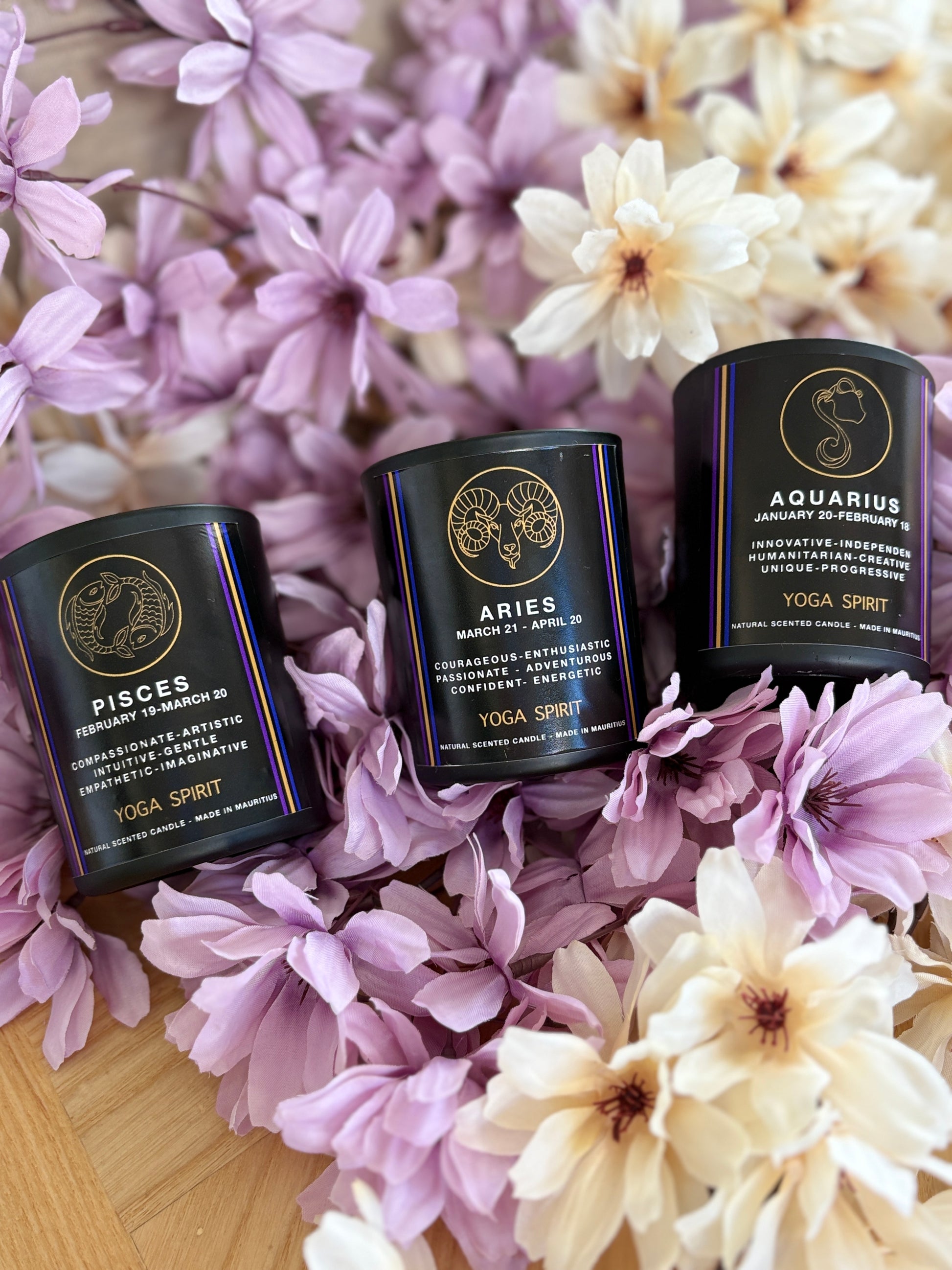 Bougie astrologique artisanale NOVA made in Maurice - YOGA SPIRIT