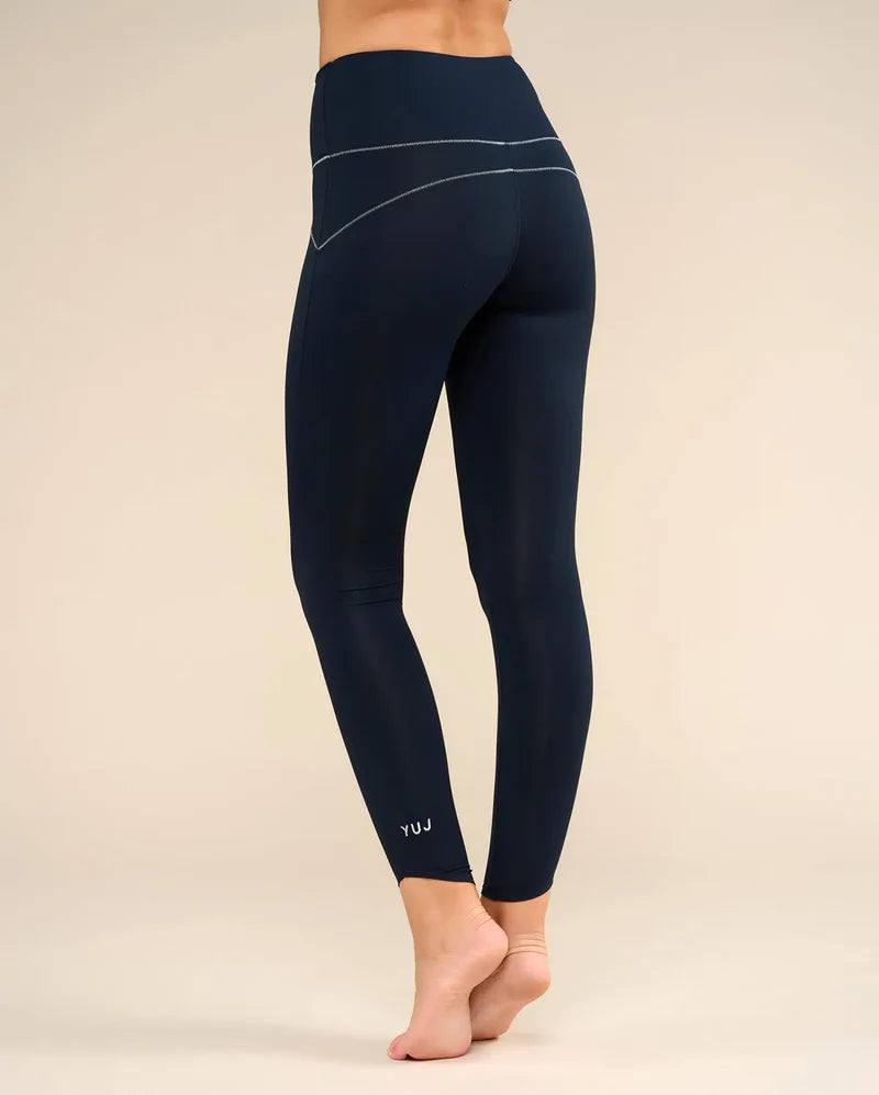 Legging de yoga SWAN bleu marine - YOGA SPIRIT