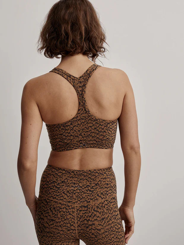 Brassière de yoga DELTA sable - YOGA SPIRIT