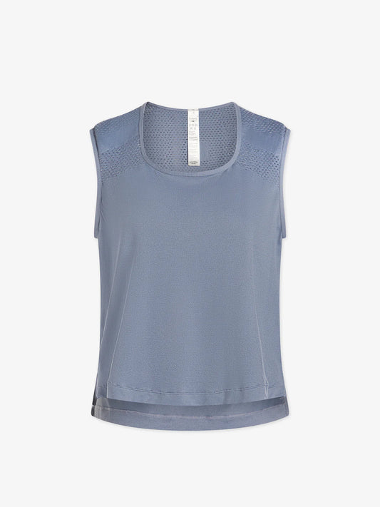 T-shirt NOVA bleu, coupe courte
