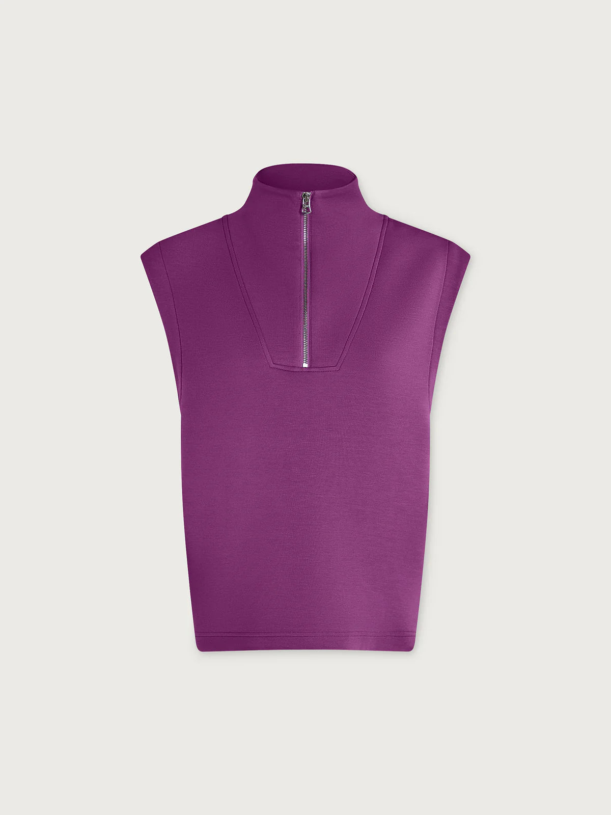 Débardeur OMEGA fushia à demi-zip
