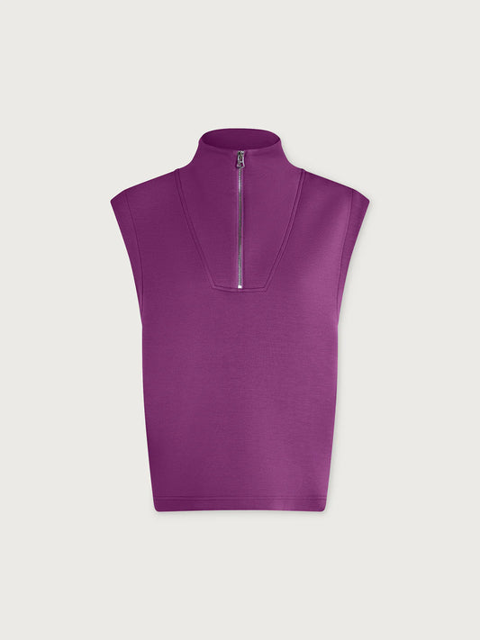 Débardeur OMEGA fushia à demi-zip