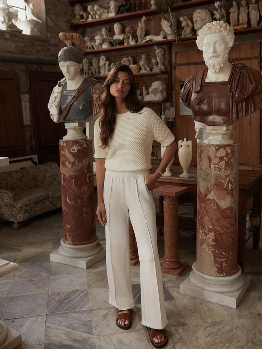 Pantalon OMEGA ivoire 30” confort et élégant