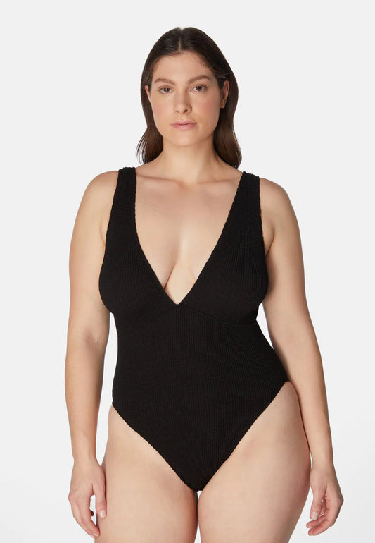 Maillot une pièce ARIEL Liquorice – taille unique et élégance intemporelle