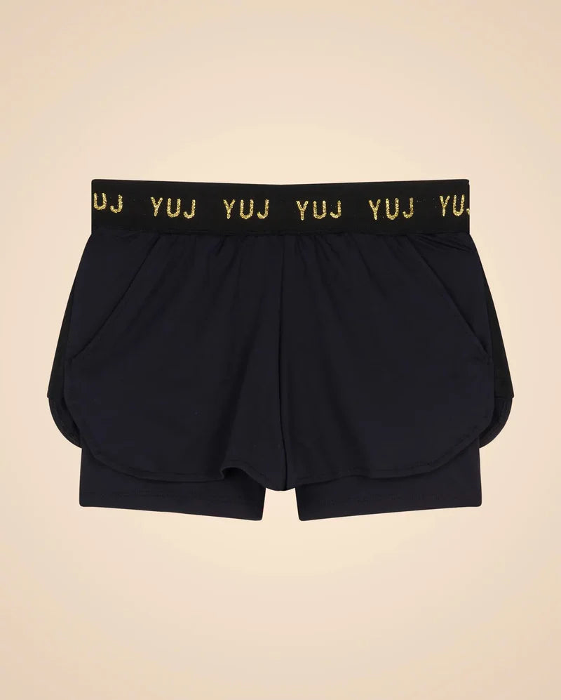Short de sport VIC noir - YOGA SPIRIT