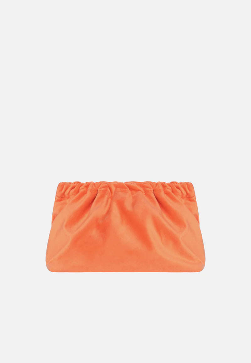 Pochette en velours orange " It Is What It Is"