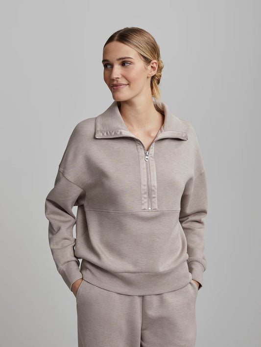 Pull KELLER demi-zip – tissu DoubleSoft®