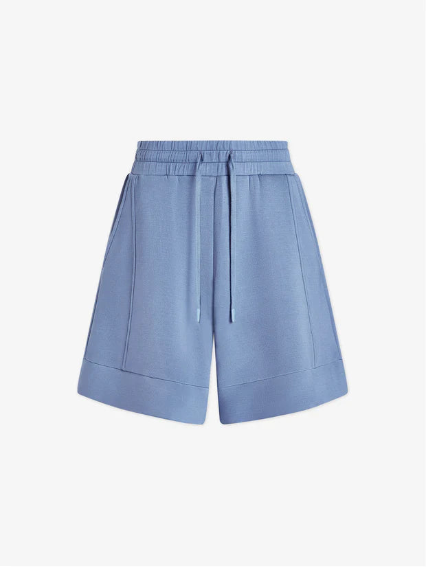 Short OMEGA bleu taille haute 5.5" - YOGA SPIRIT