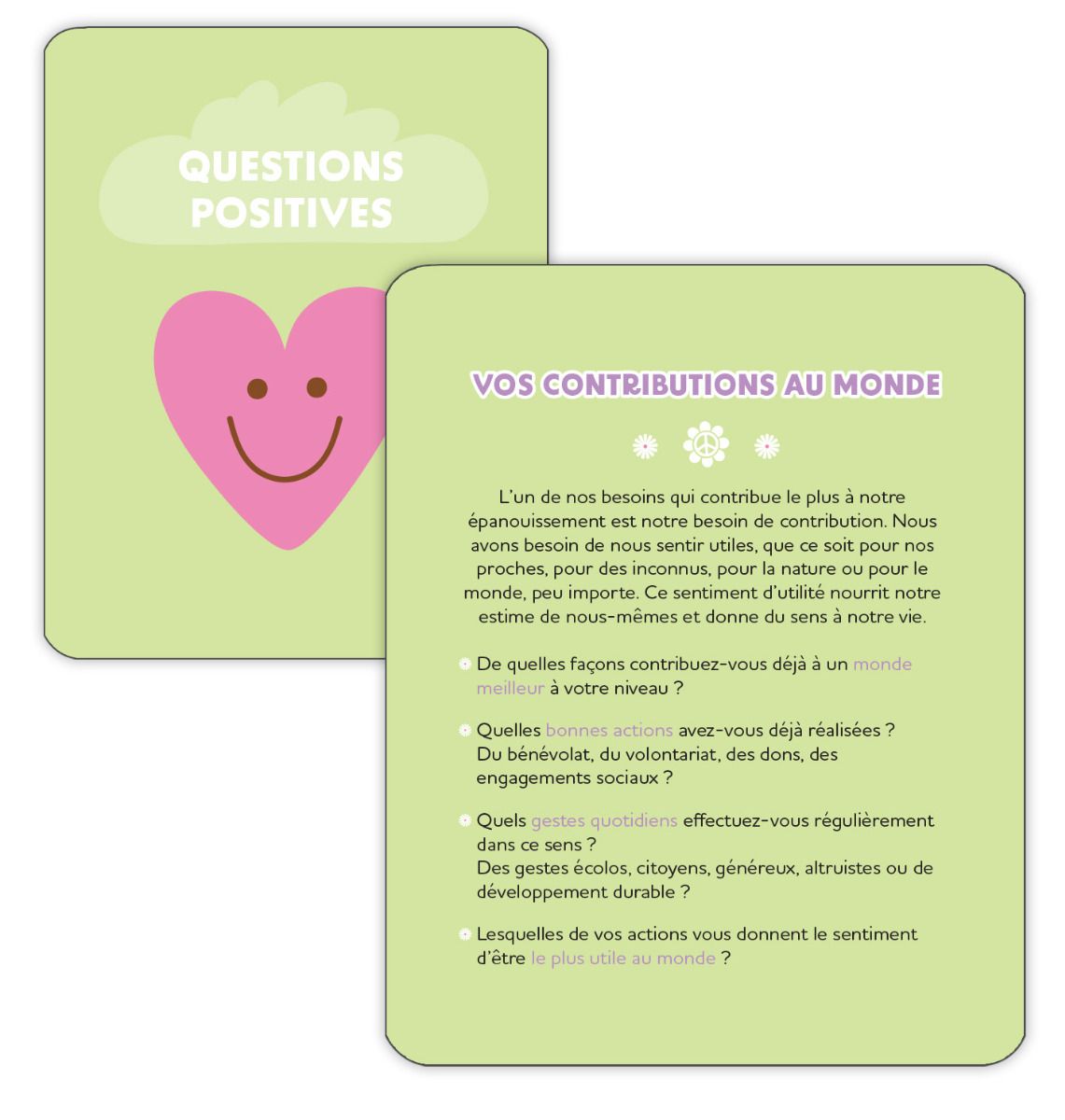 Coffret de 52 cartes – Pensée positive & instant présent