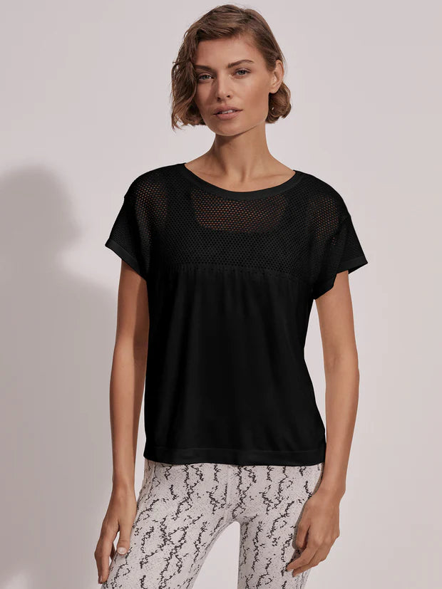 T-shirt CALLY noir - YOGA SPIRIT