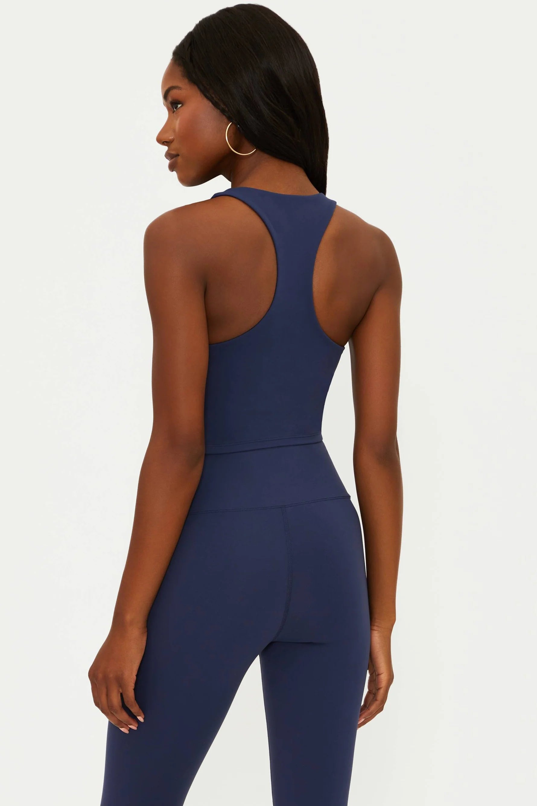 Brassière de yoga PALM GROVE NAVY - YOGA SPIRIT