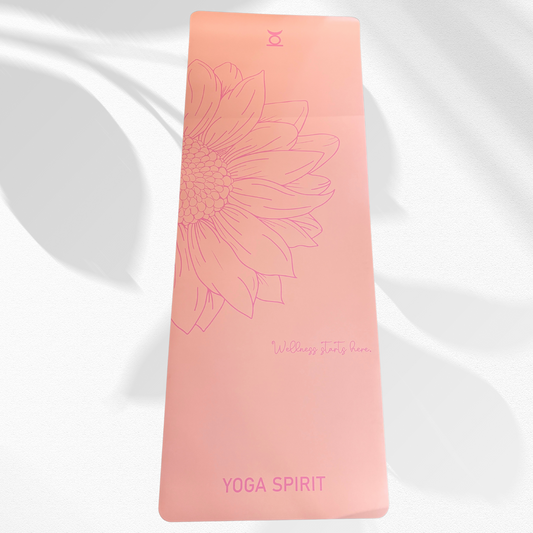 YOGA SPIRIT Yoga Mat – Wellness Edition Pink