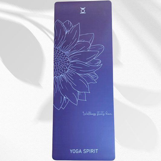 Tapis de yoga YOGA SPIRIT – Wellness bleu