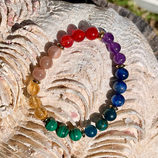 Bracelet des 7 chakras 8mm