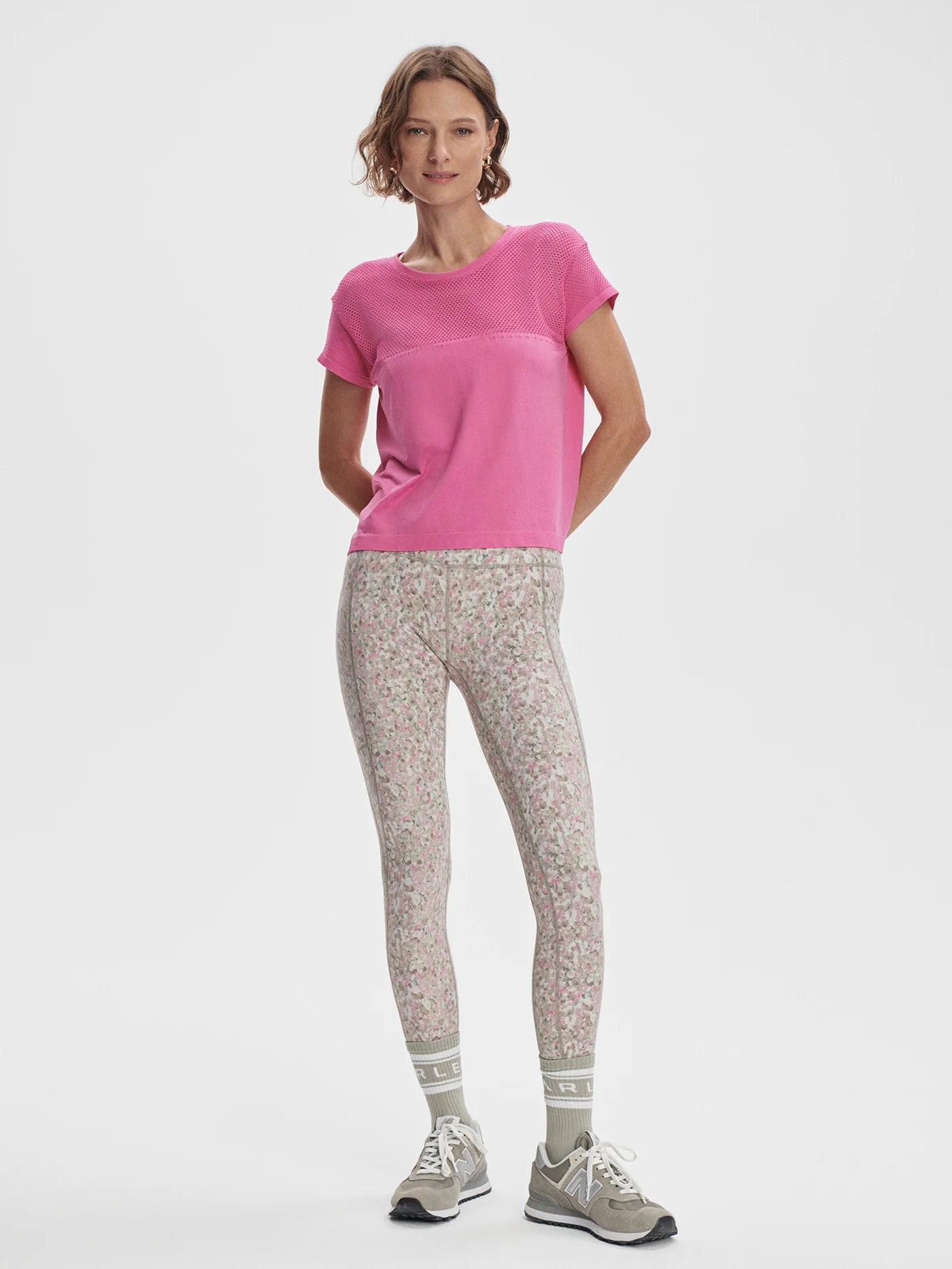T-shirt Calloway rose – confort seamless et allure décontractée