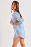 Tunique chemise ESSENCE - Born on the beach bleu