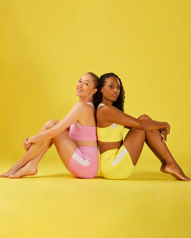 Brassière de yoga NEO YELLOW