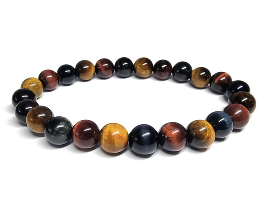Bracelet Oeil de Taureau (boeuf) - Tigre - Faucon Mixte Bracelet Boule - YOGA SPIRIT