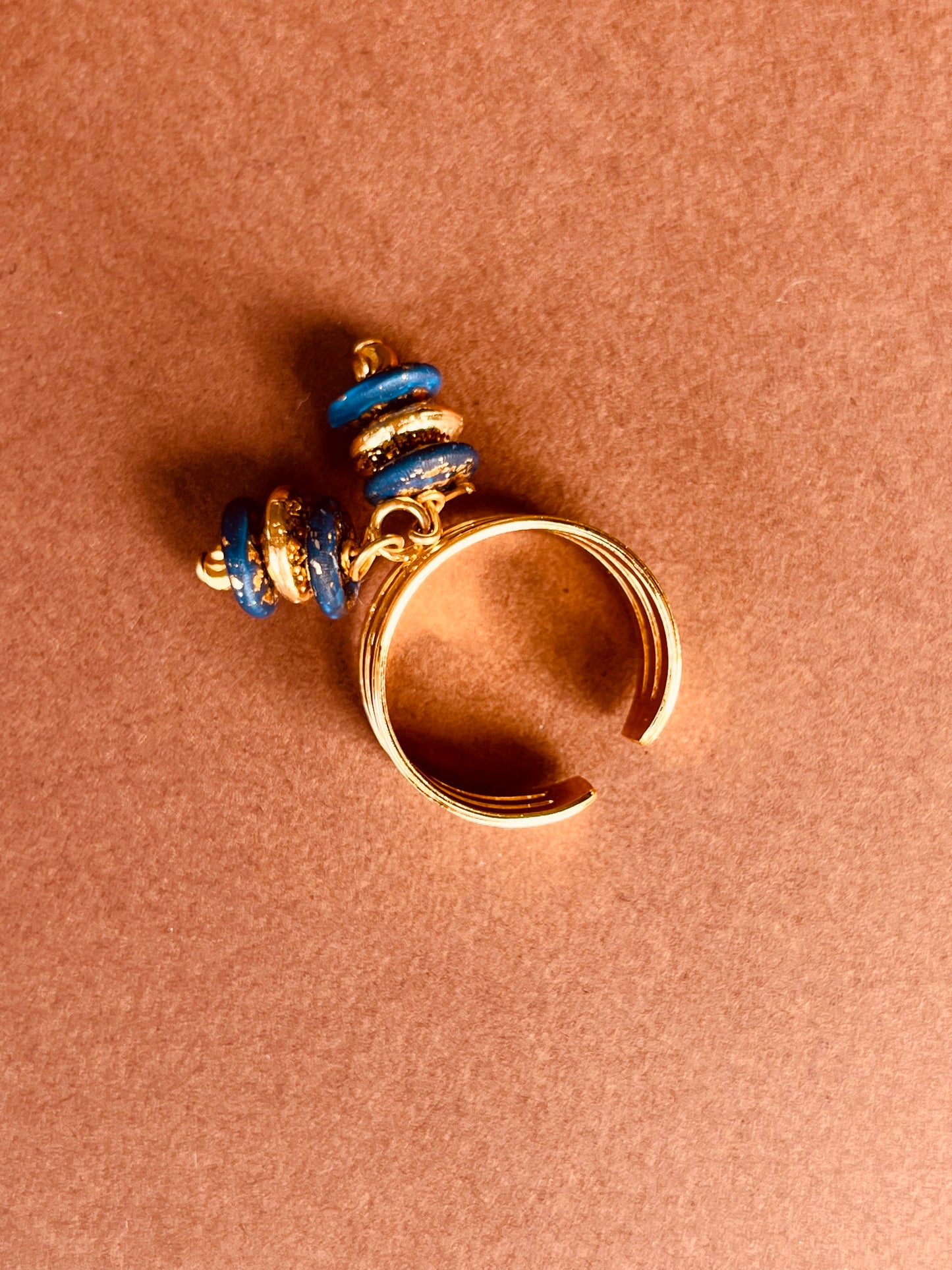 SERENITE ring 24 carat gold plated