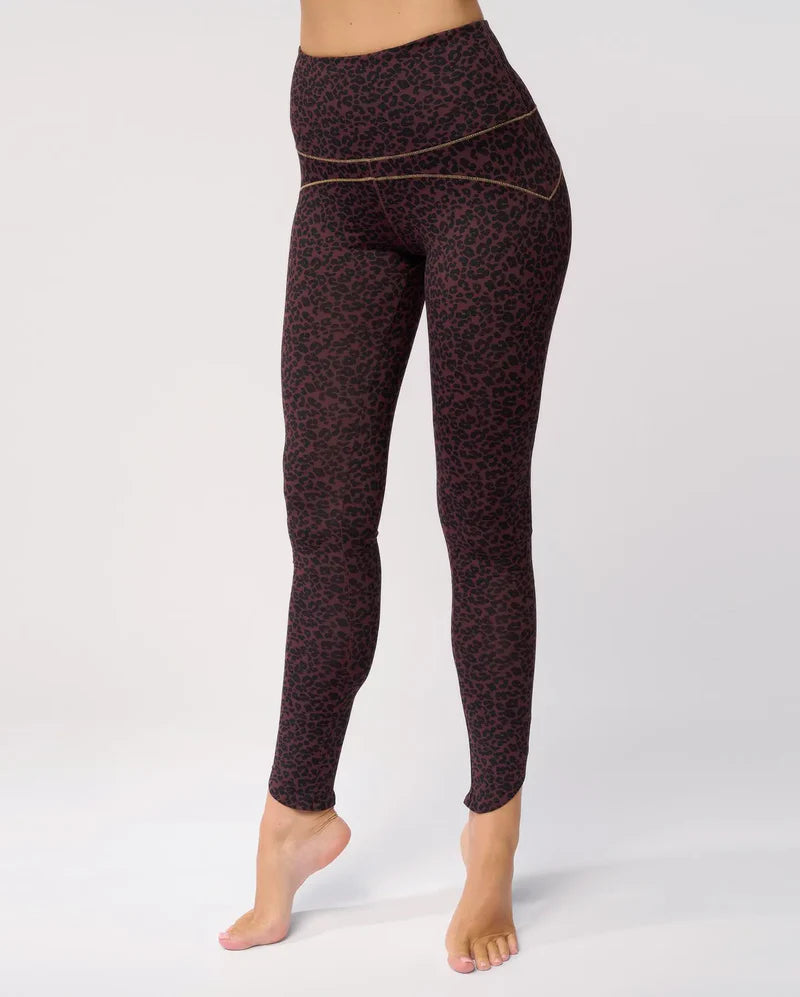 LUNA BROWN leopard yoga leggings