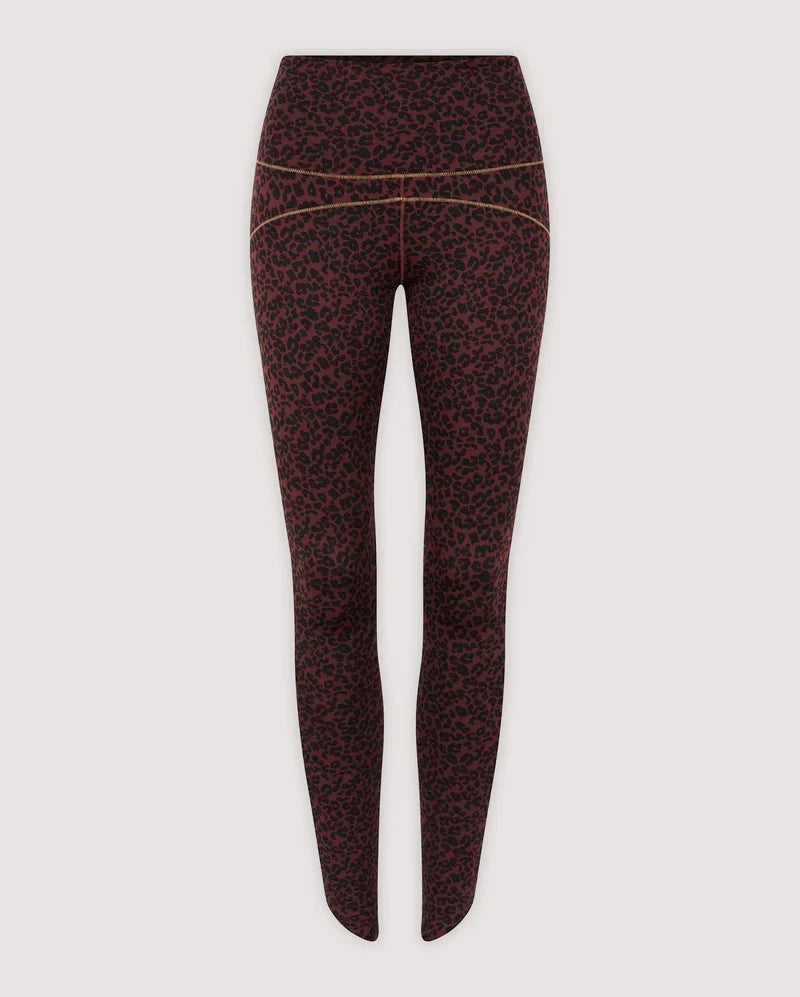 LUNA BROWN leopard yoga leggings