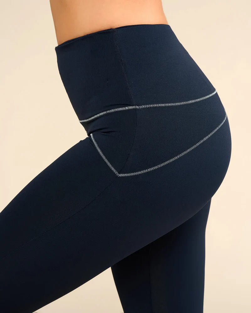 SWAN NAVY yoga leggings