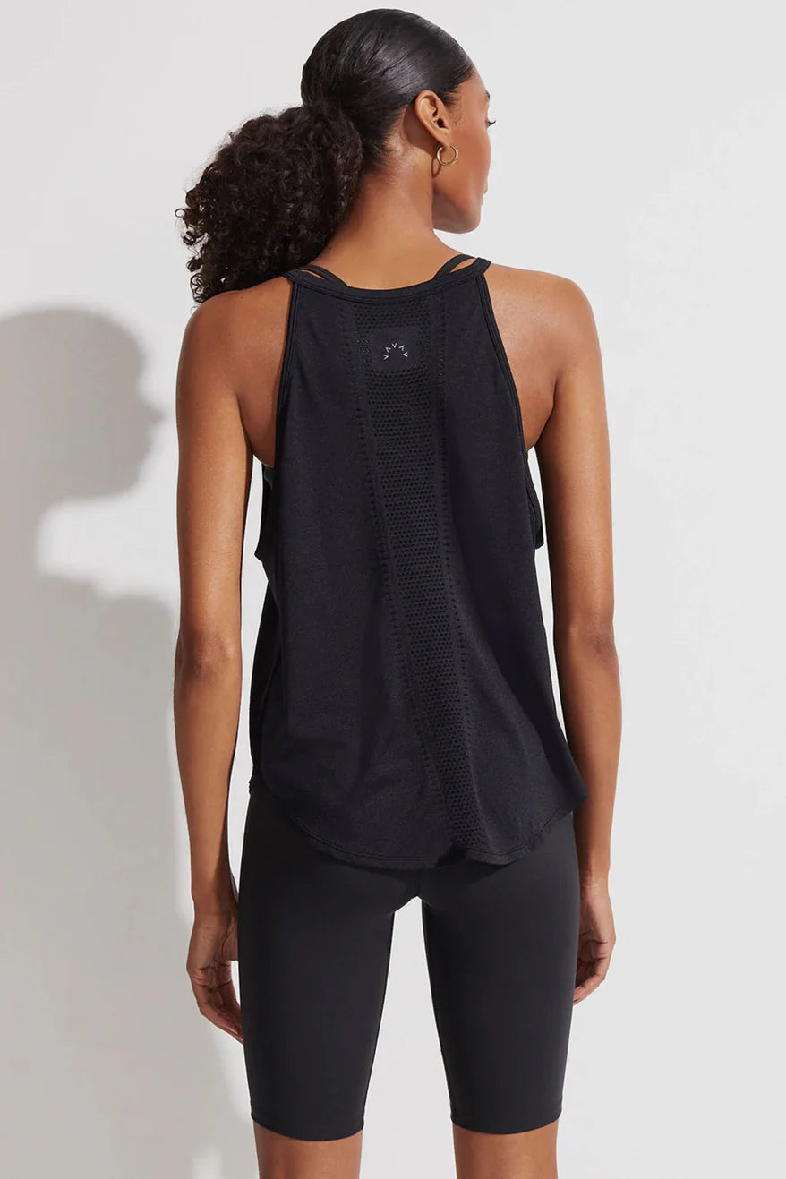 Débardeur MONTEREY noir – maille légère et encolure haute