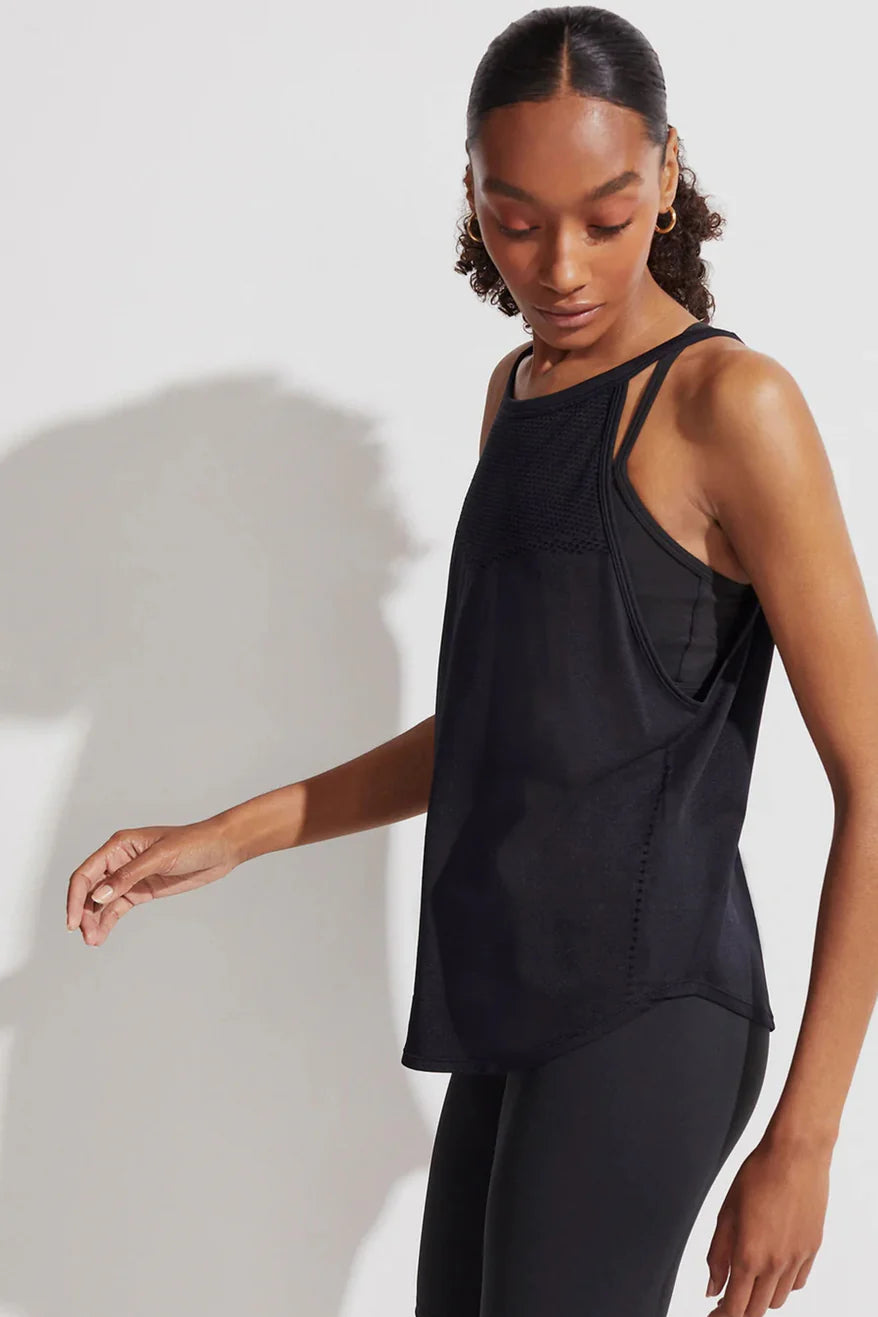 Débardeur MONTEREY noir – maille légère et encolure haute