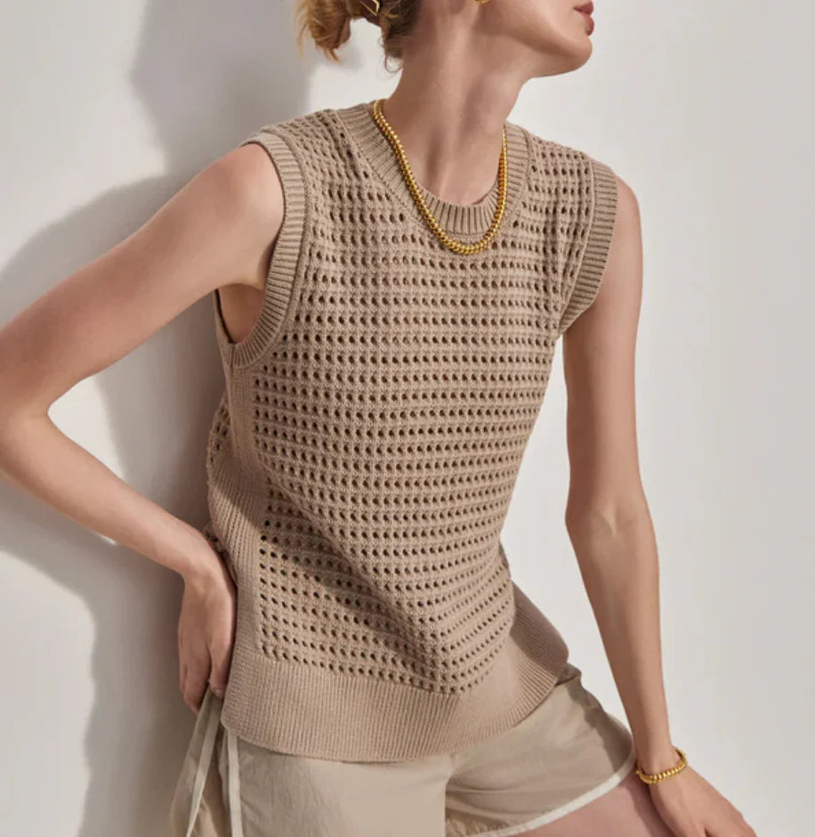 Débardeur DARIN longline – maille légère et coupe flatteuse