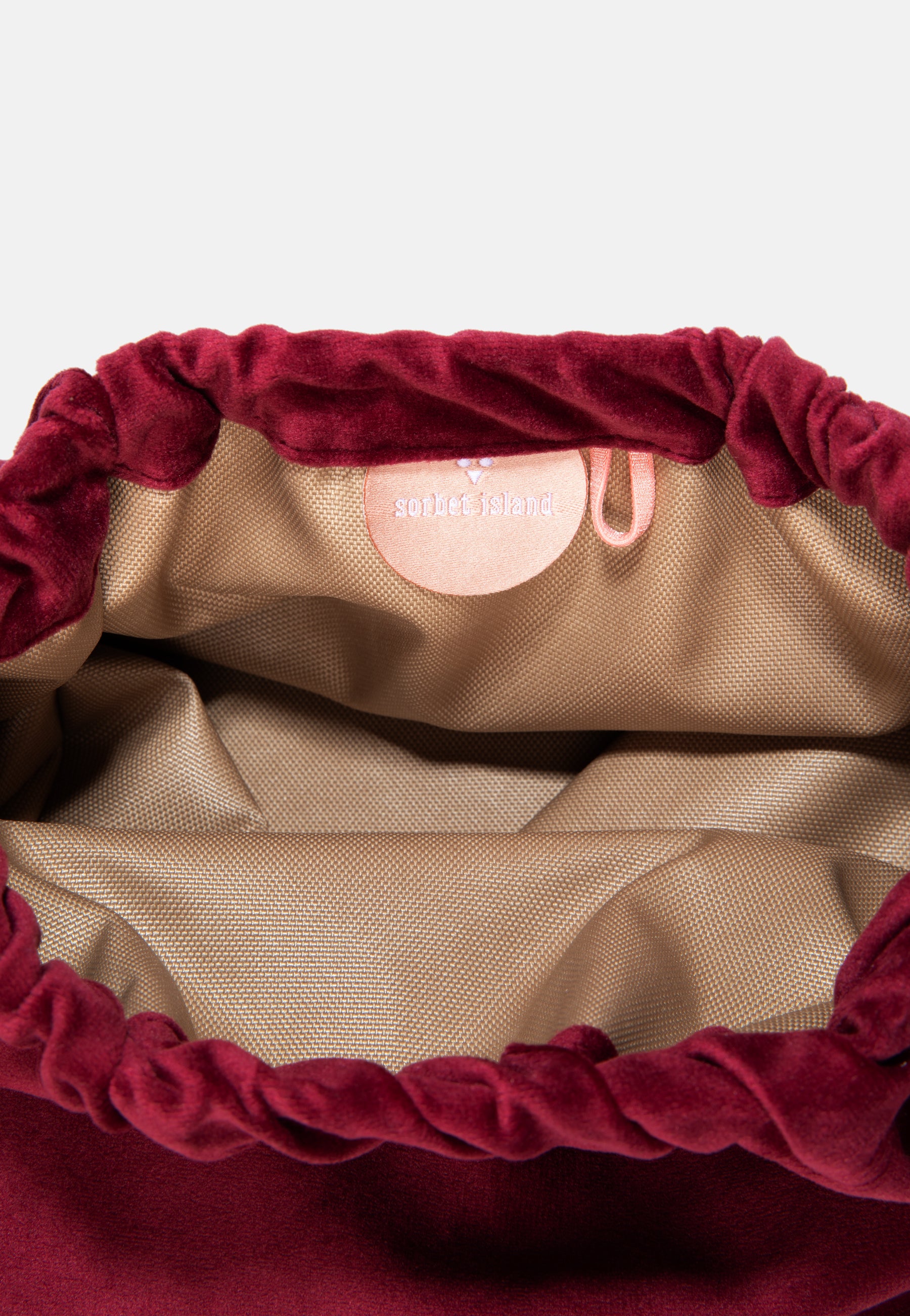 Pochette en velours "Love saves the day" - YOGA SPIRIT