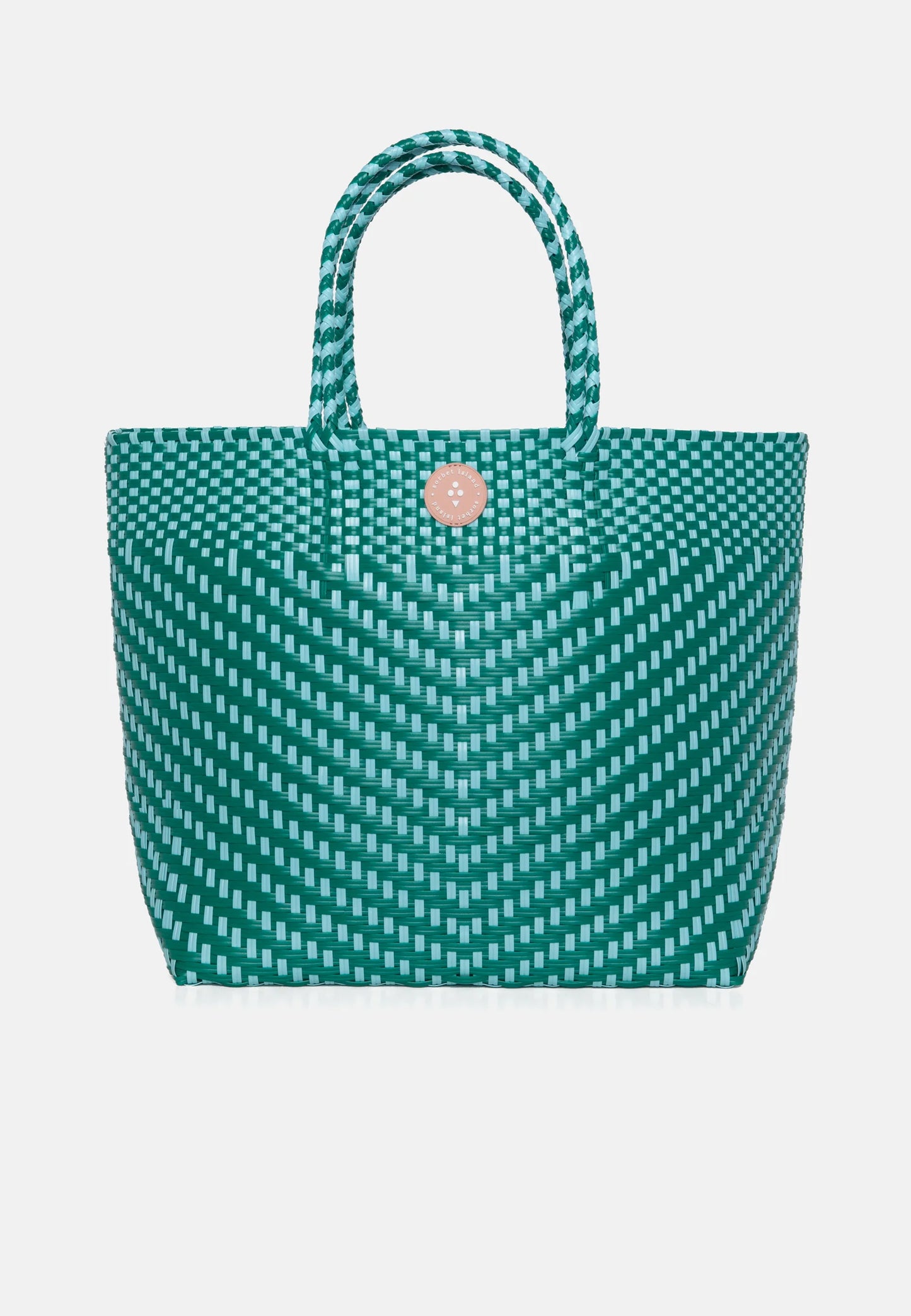 Panier WOVEN vert bleu