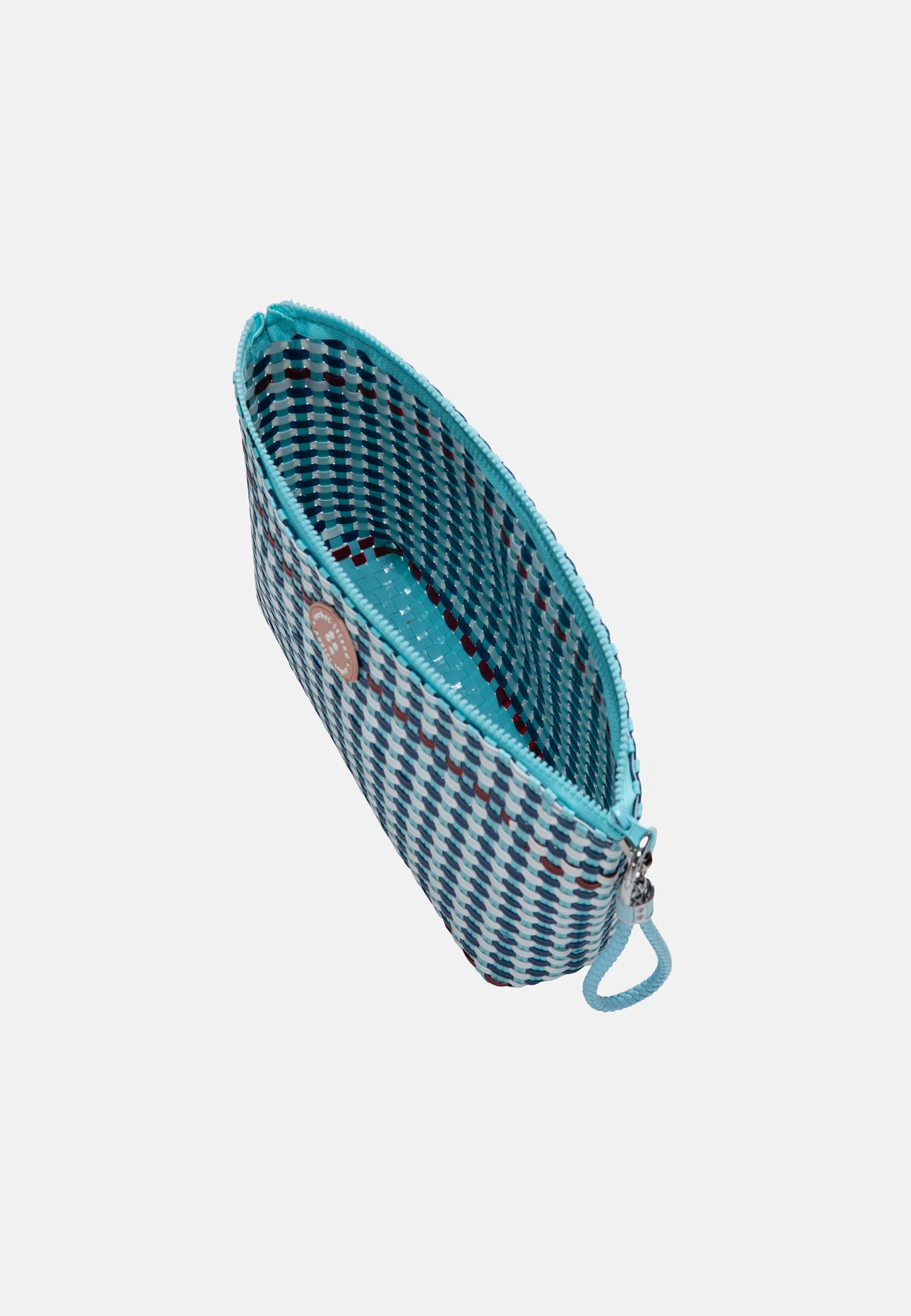 Trousse tressée WOVEN light blue