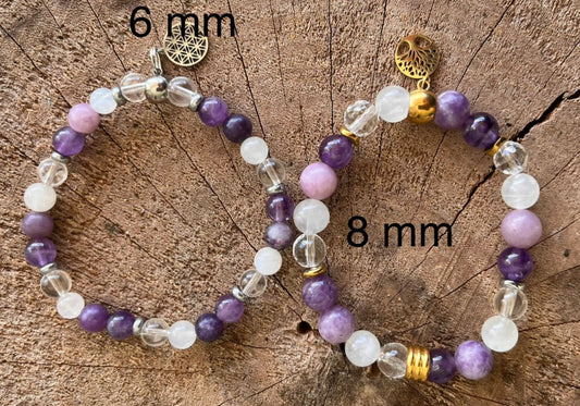 Bracelet chakra COURONNE 8mm