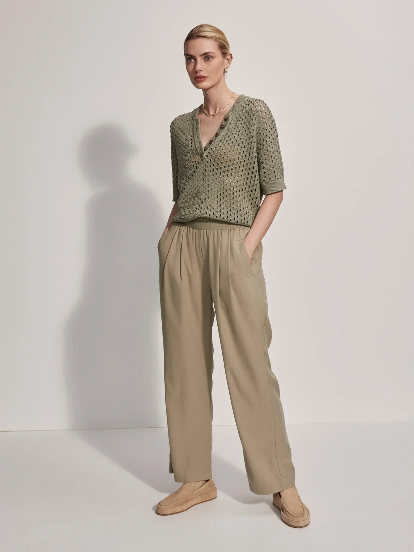 Pull EATON knit – coton ajouré et coupe décontractée