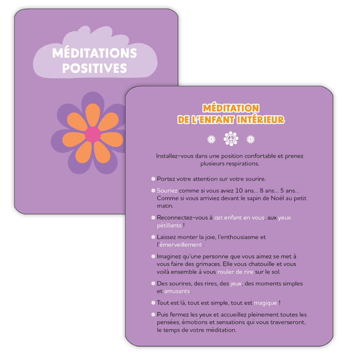 Coffret de 52 cartes – Pensée positive & instant présent