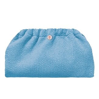 Crinkle Clutch Blue Bubble Gum - Waterproof Interior